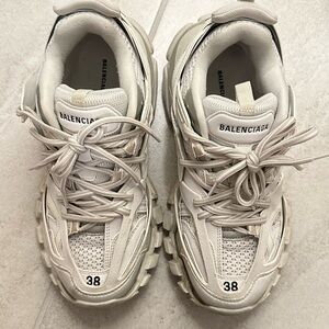 Balenciaga Cream Chunky Athletic Shoes